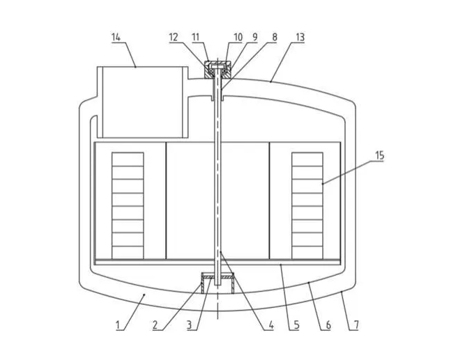 氣相液氮罐結構平面圖